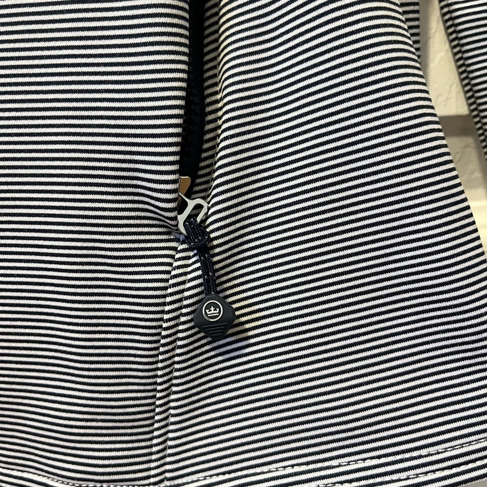 Peter Millar Navy Striped Full Zip Jacket Size S NWT ⭐️ - Picture 5 of 12